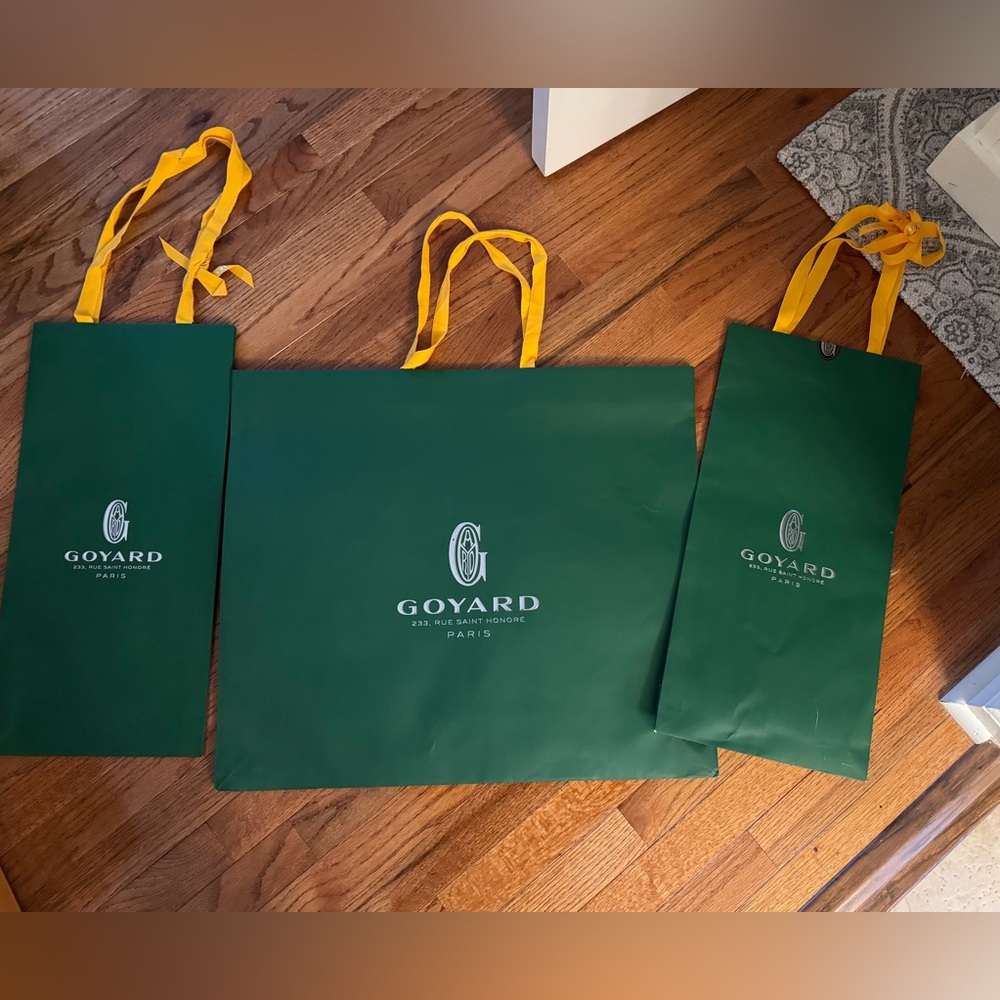 Goyard shopping bags